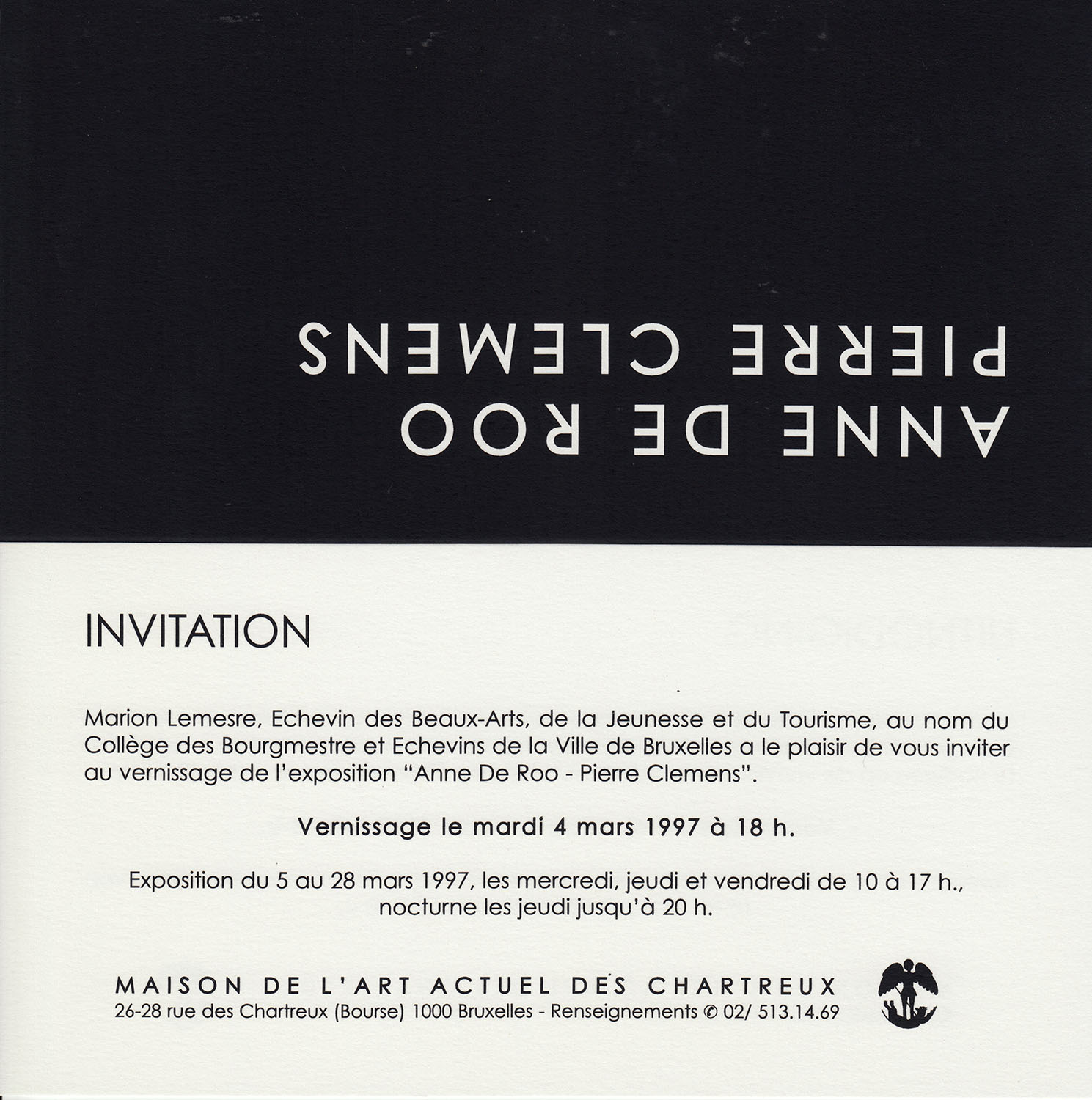 Carton expo Anne De Roo Pierre Clemens 1997 1