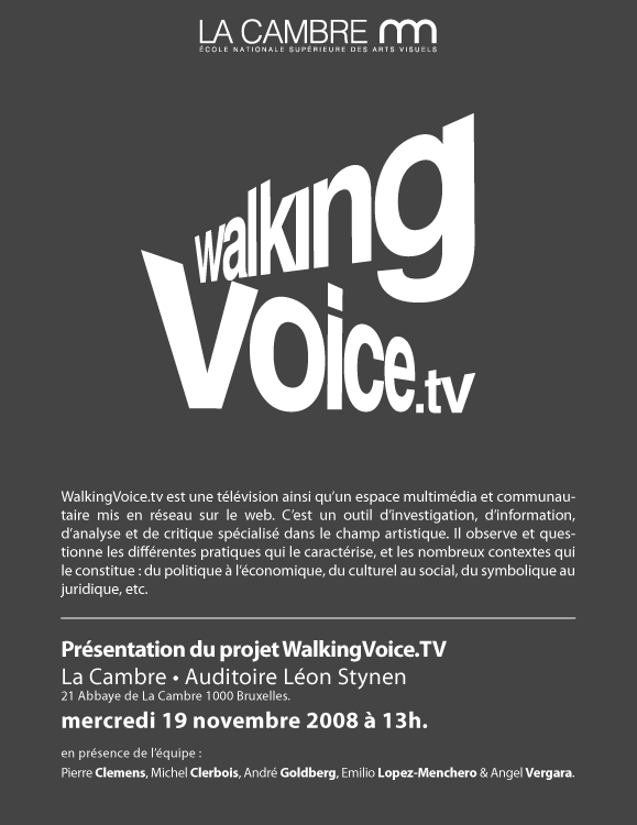 walkingvoice | conference la cambre