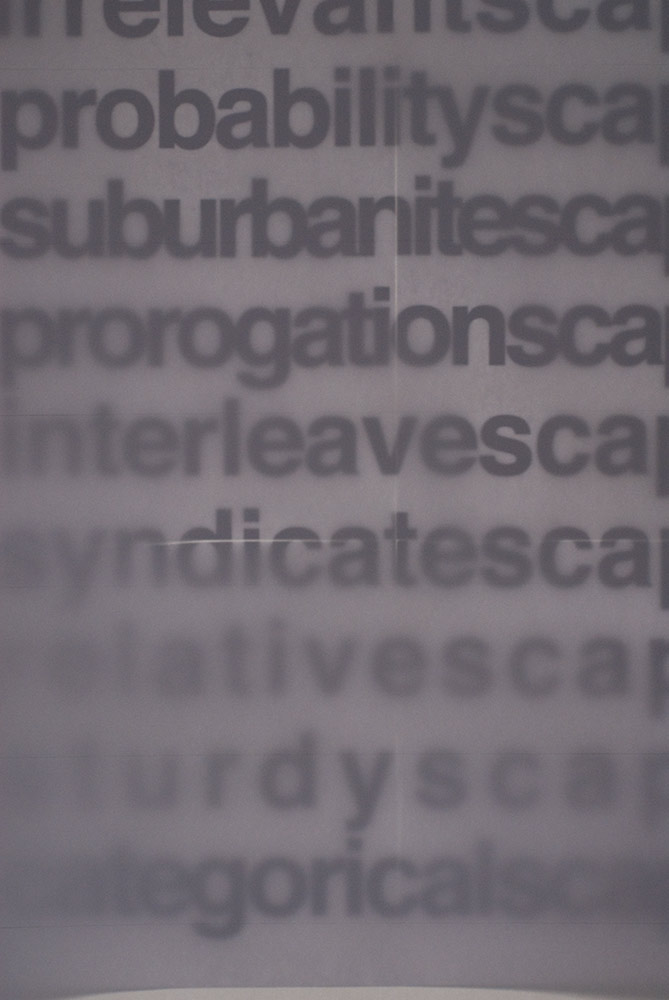 Pierre Clemens Contemporary art Brussels Typoscape 2008 Typography collage on paper 42x29 7cm 16 5x11 6in