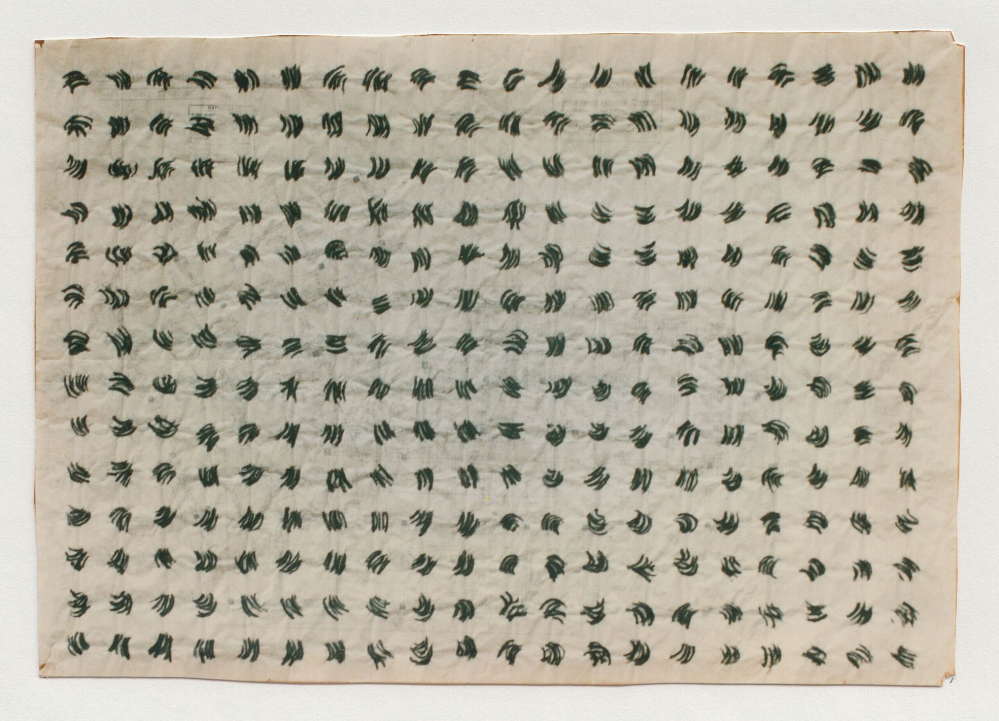 Pierre Clemens Contemporary art Brussels 1995 Mouvement de leau Pastel sec sur plan darchitecture 69 x 98 cm
