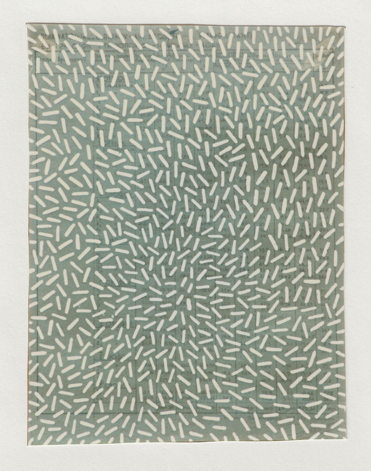Pierre Clemens Contemporary art Brussels 1995 Topologie chaotique Gouache sur plan darchitecture 395 x 305 cm