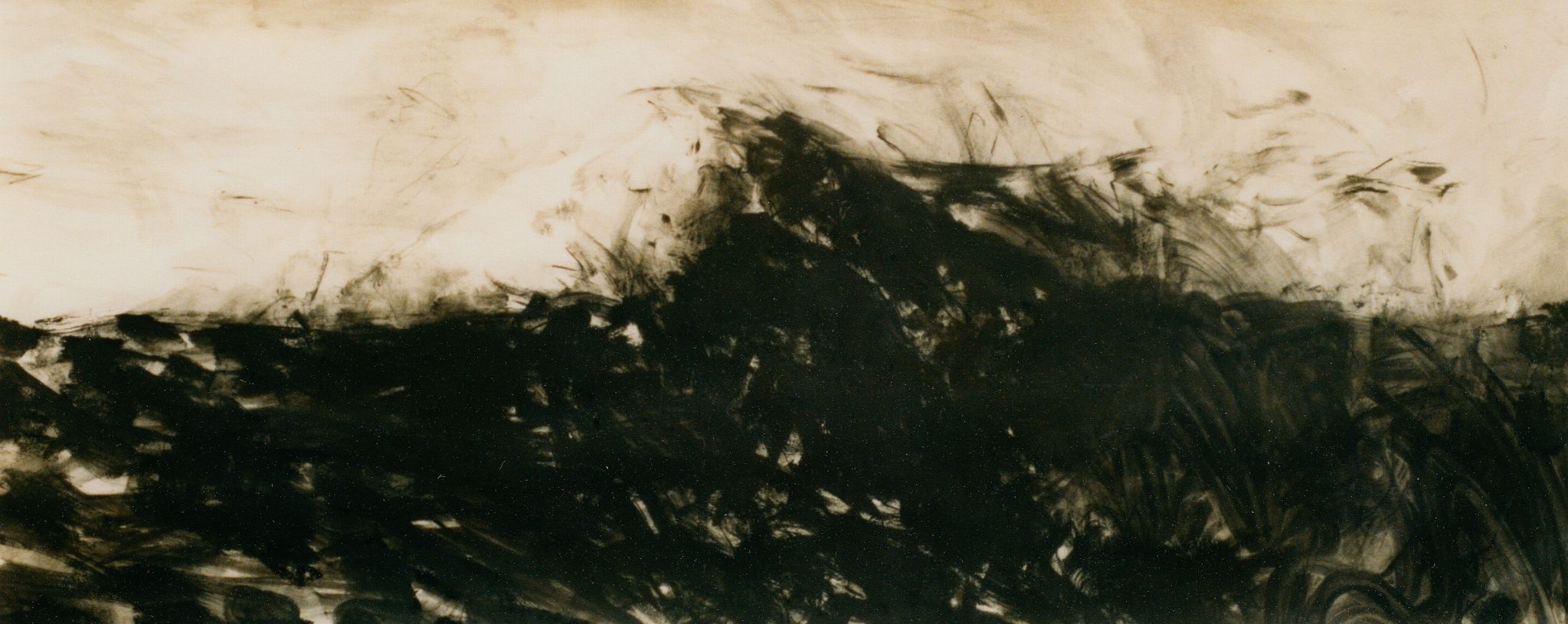 Pierre Clemens Contemporary art Brussels Untitled 1995 Pastel sur plan darchitecture Athene 7