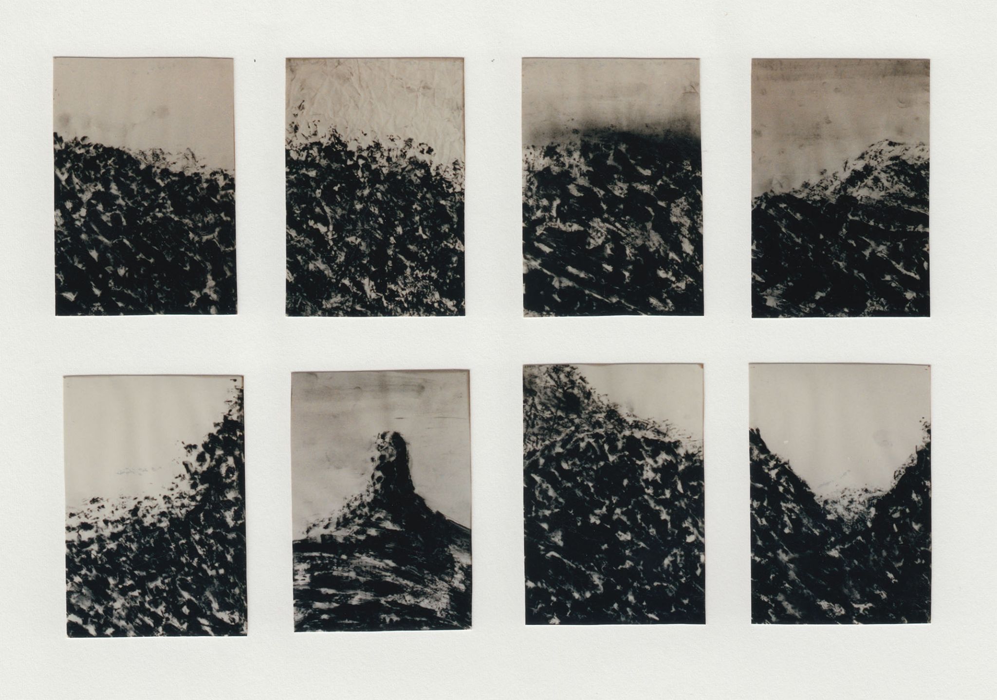 Pierre Clemens 1995 Divers fragments Pastel sur papier 62x91 5cm