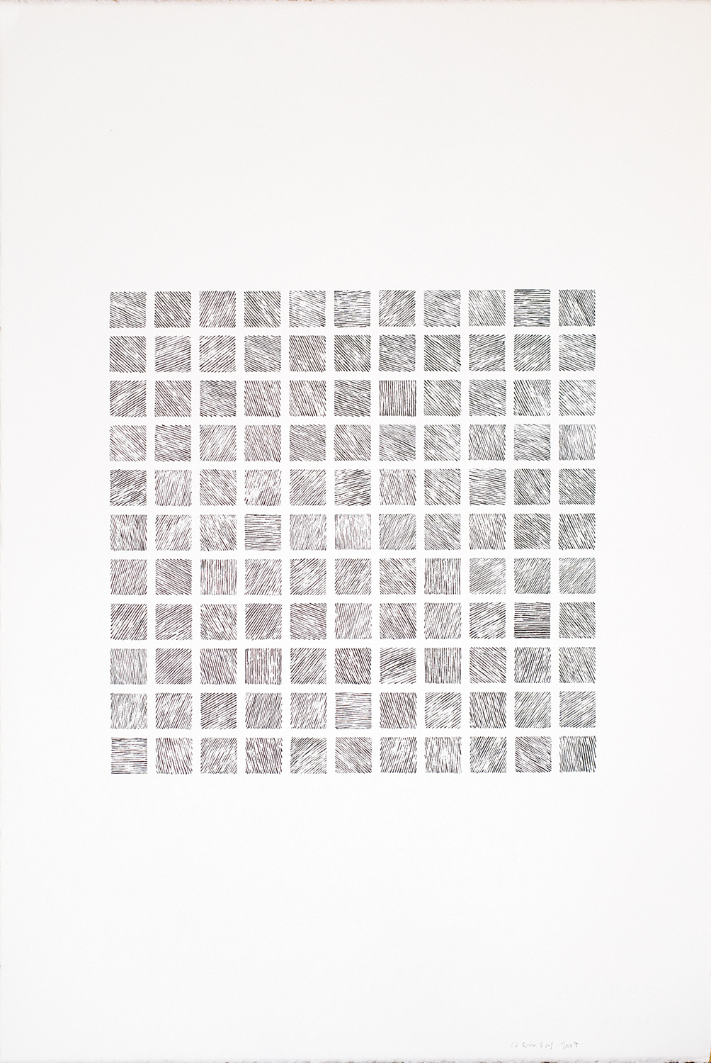 Pierre Clemens Contemporary art Bruxxels Untitled 2007 Black ink on Arches paper 58x38cm 22 8x14 9in 12