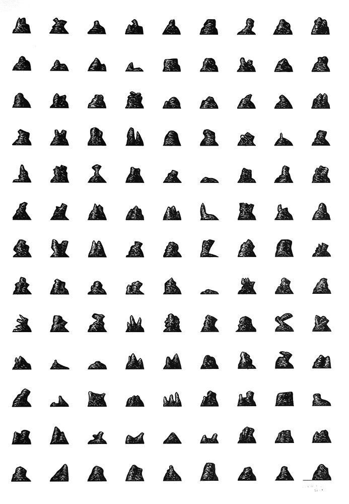 Pierre Clemens Contemporary art Bruxxels Untitled 2007 Black ink on Arches paper 58x38cm 22 8x14 9in 14