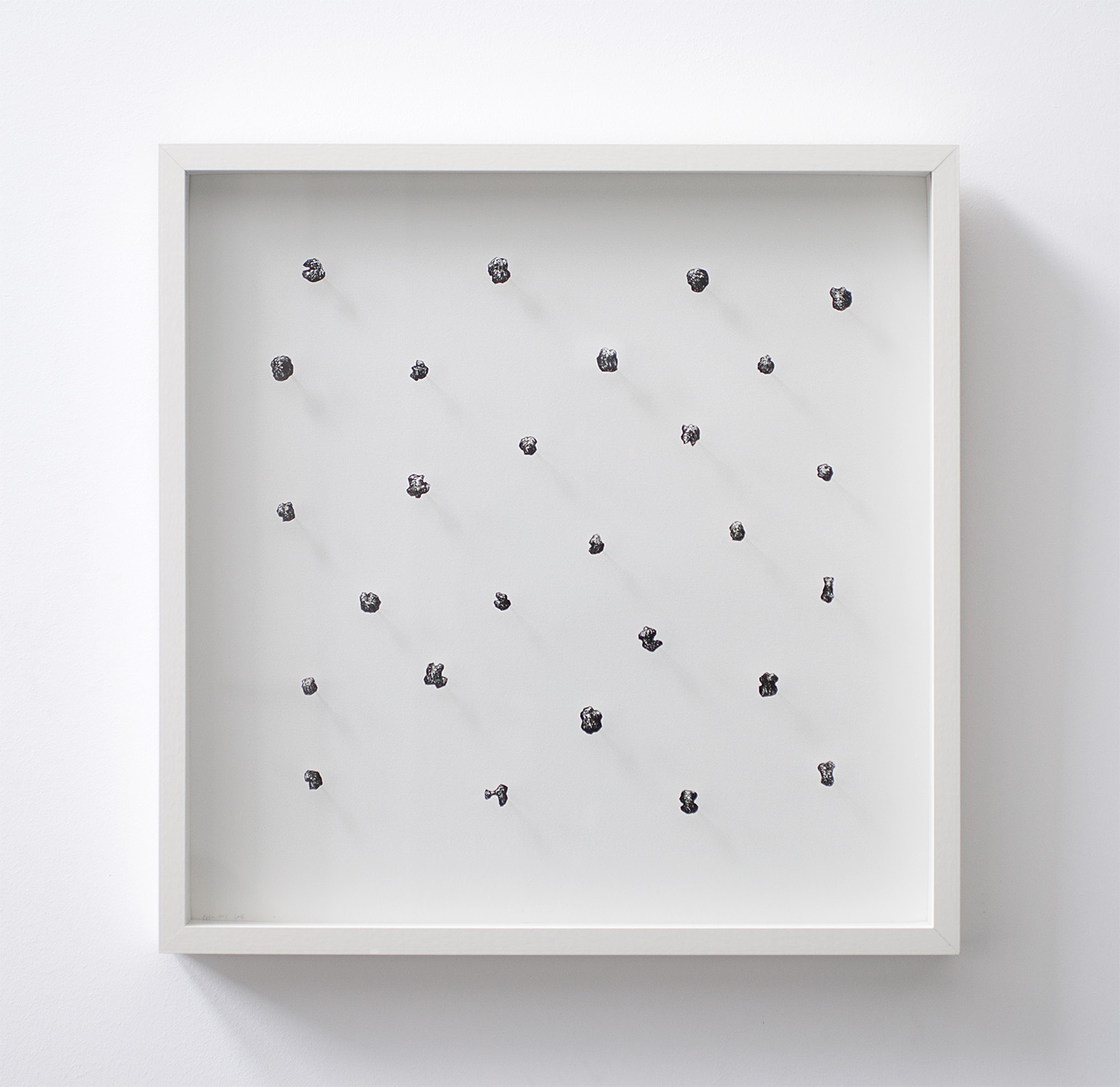 Pierre Clemens Art Contemporary Brussels Drawing 2008 Sans titre 2 50x50x5cm Encre de Chine sur papiers decoupes