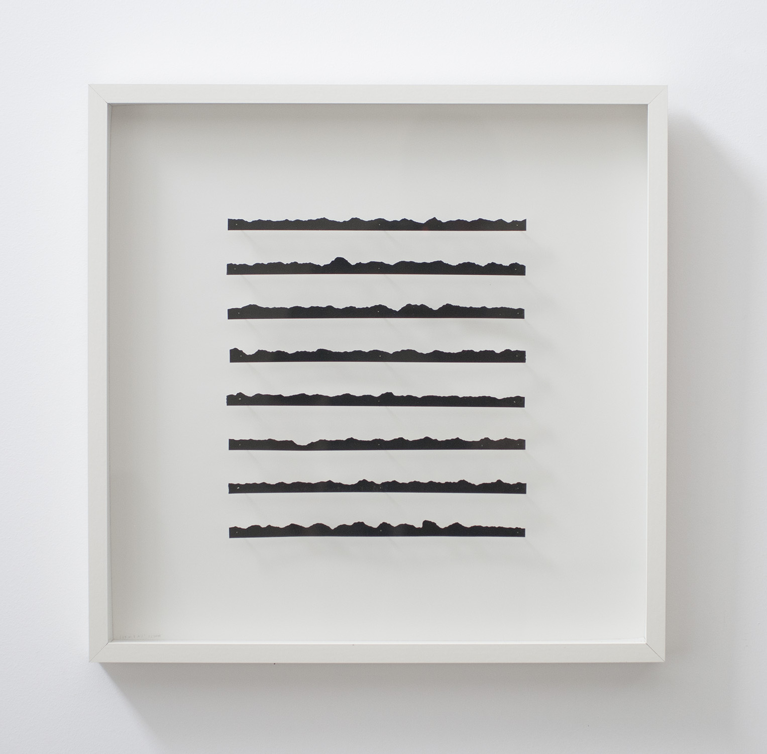 Pierre Clemens Art Contemporary Brussels Drawing 2009 Sans titre 5 Papiers d coupes et encre de Chine Clou 50x50x5 cm