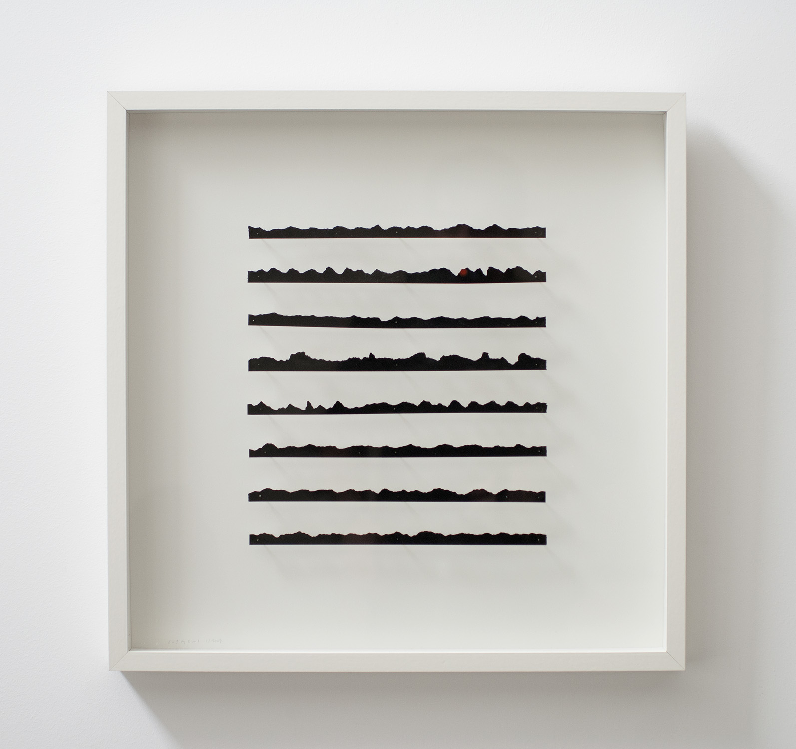 Pierre Clemens Art Contemporary Brussels Drawing 2009 Sans titre 6 Papiers d coupes et encre de Chine Clou 50x50x5 cm