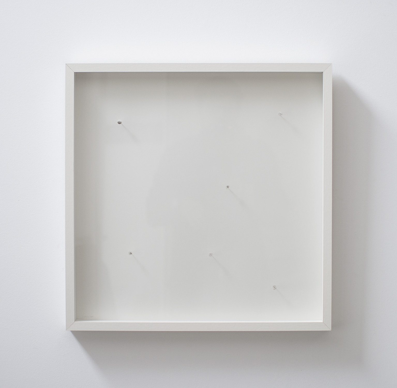 Pierre Clemens Art Contemporary Brussels Drawing 2009 Sans titre 8 Papiers d coupes et encre de Chine Clou 50x50x5 cm