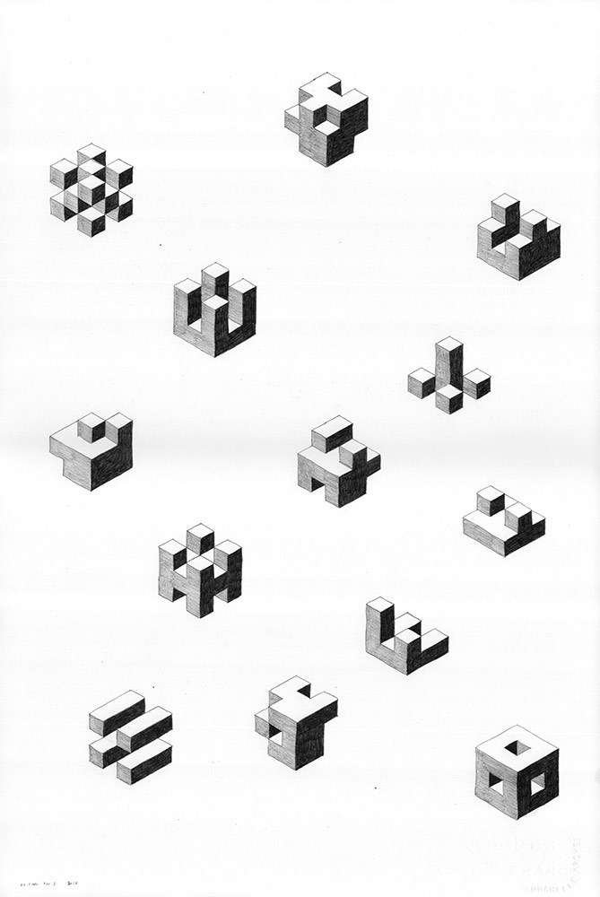 Pierre Clemens Etudes 2010 38x58cm 
