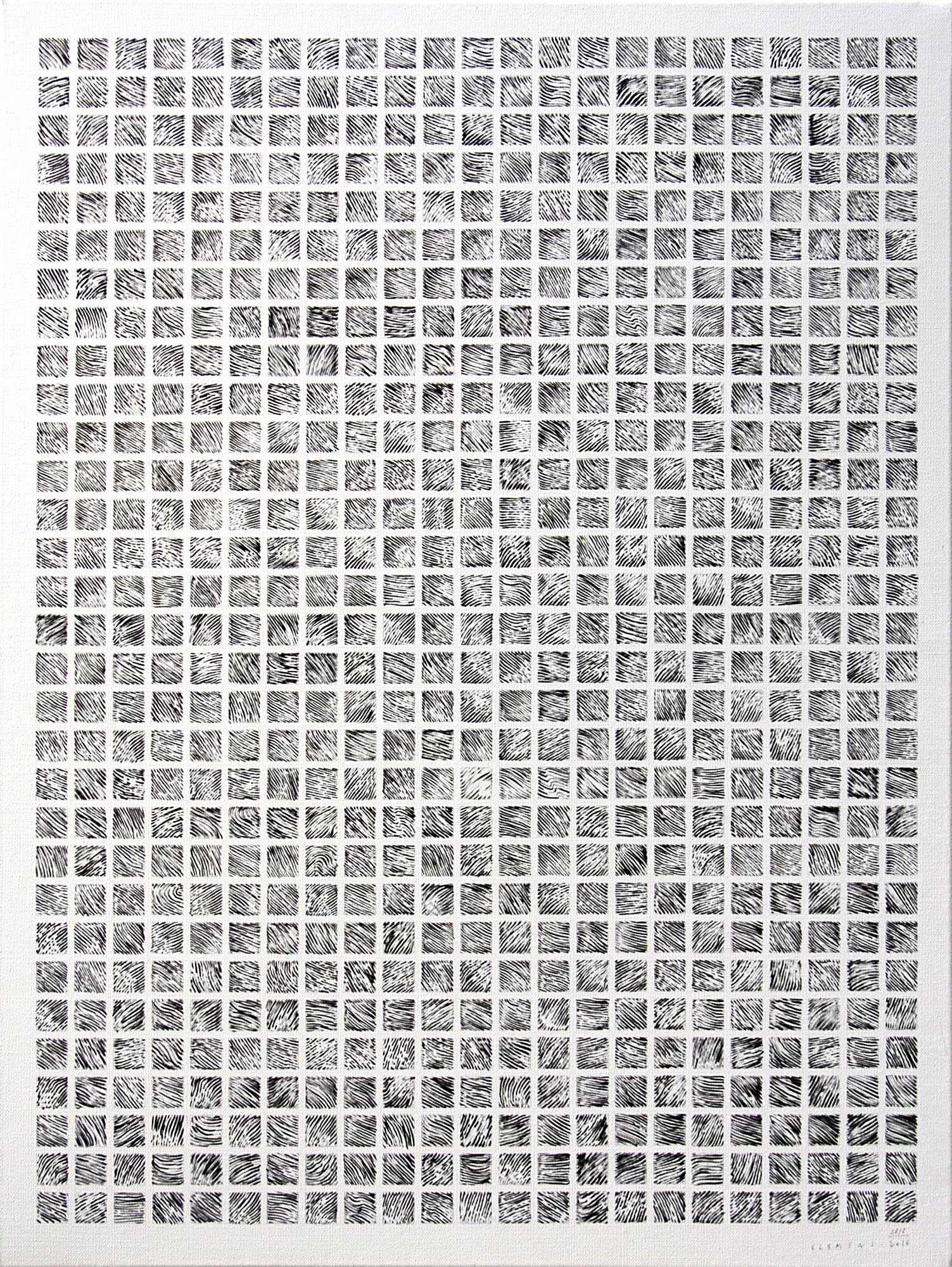 Pierre Clemens Untitled 2016 01 28 80x60cm 31 4x21 6in Ink on canvas