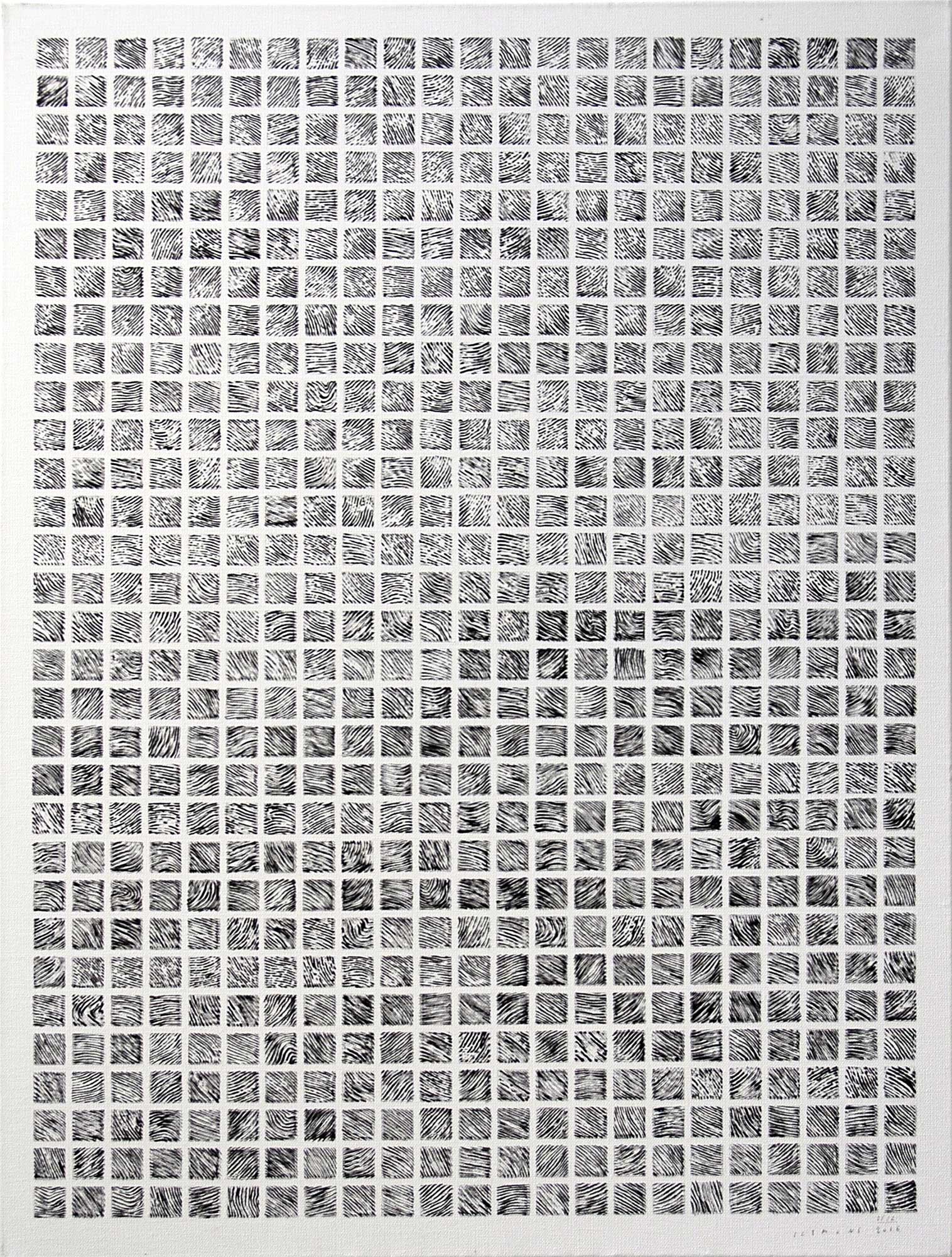 Pierre Clemens Untitled 2015 01 25 80x60cm 31 4x23 6in Ink on canvas