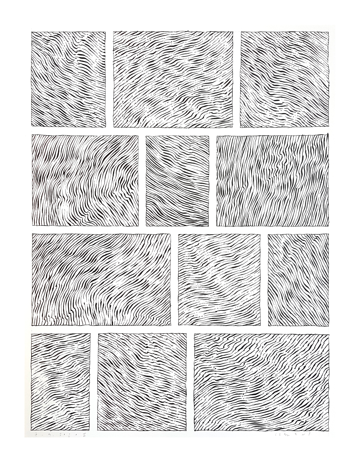 Pierre Clemens 2020 04 07 B Dessin 65x50cm Encre de Chine sur papier