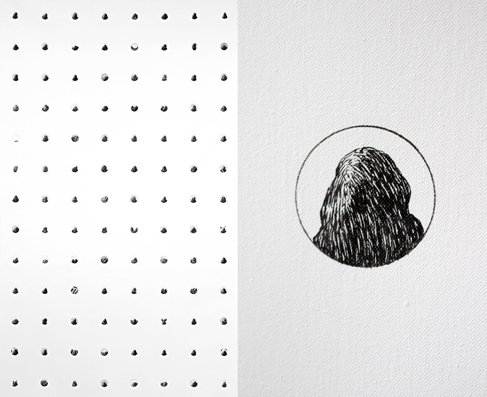 Pierre Clemens Art Contemporary Brussels Painting Untitled 2011 Black ink on canvas 195x120cm 76.8x47 2in