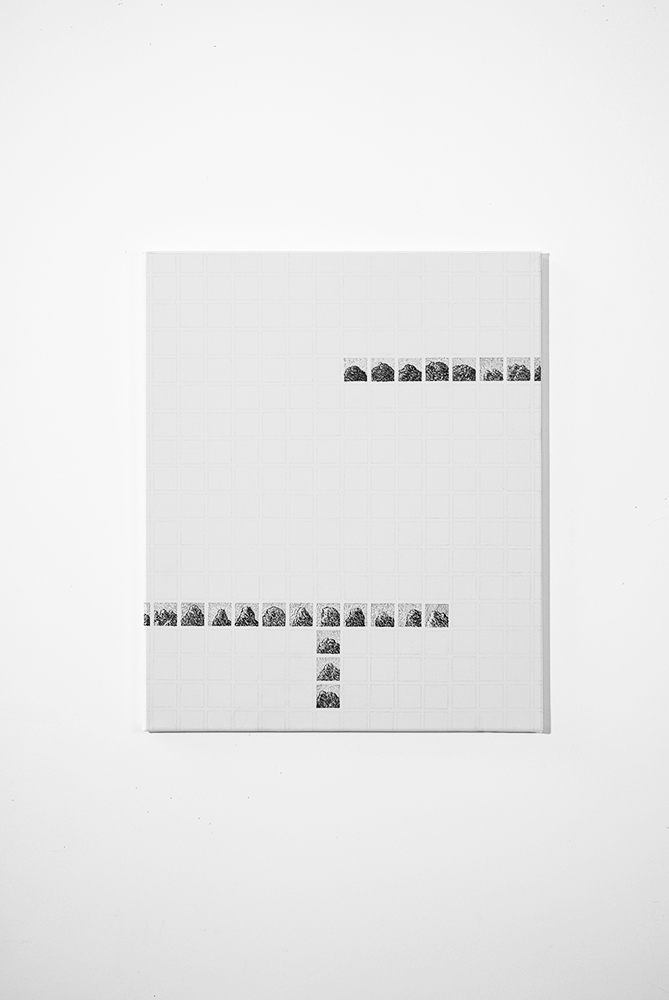 Pierre Clemens contemporary art Brussels 2012 60x50cm 23 6x19 7in Black ink on canvas 3