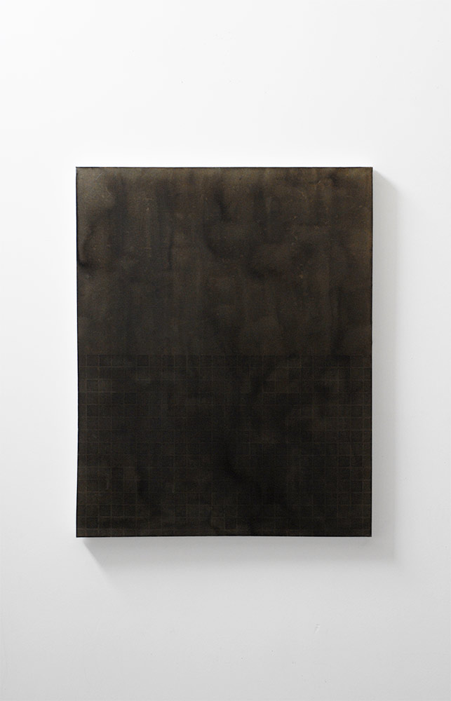 Pierre Clemens contemporary art Brussels 2012 Untitled 100x80cm 39 4x31 5in Black ink on canvas
