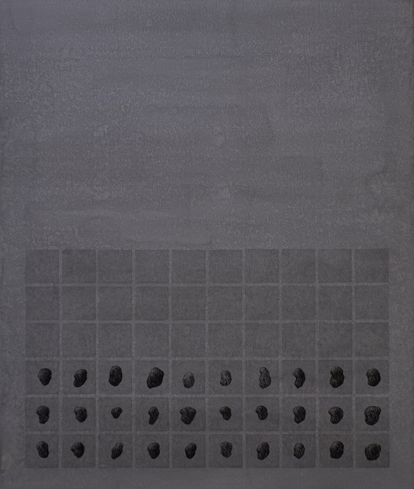Pierre Clemens contemporary art Brussels 2013 Untitled 60x50cm 23 6x19 7in Black ink on canvas