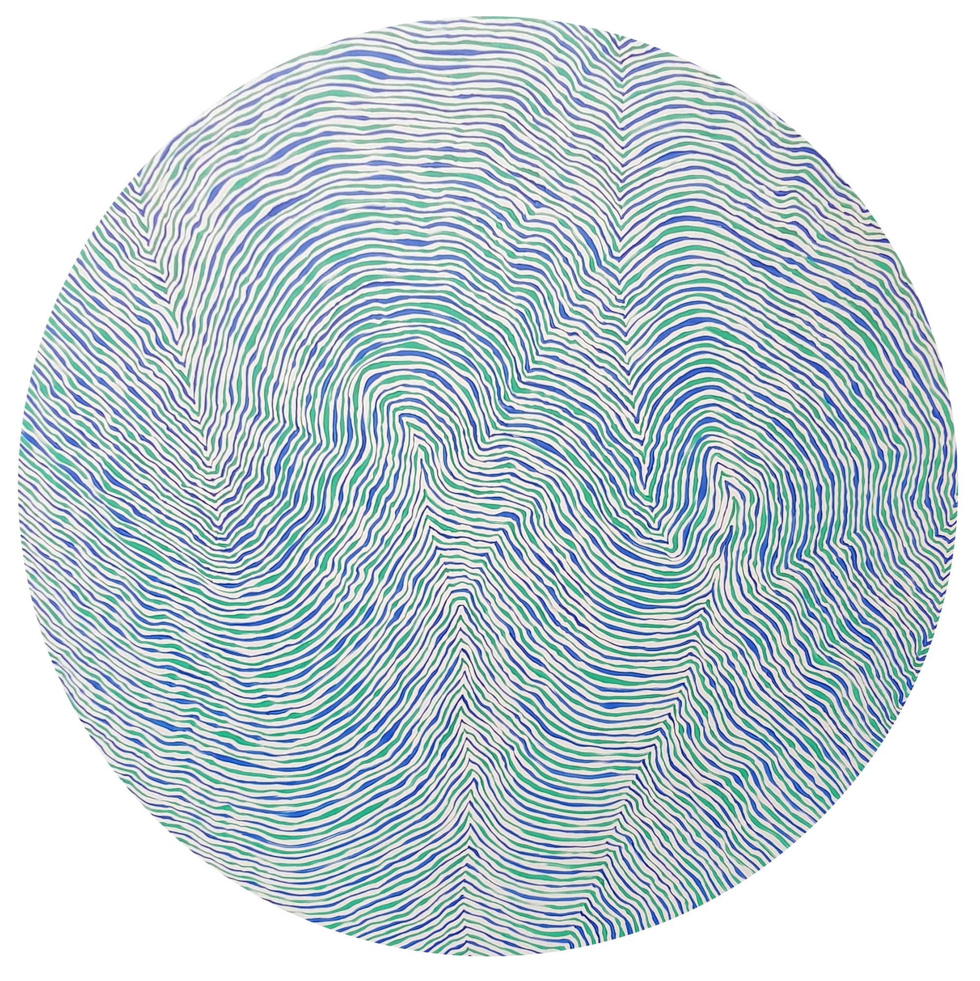 Pierre Clemens 2018 07 20 Tondo dia 120cm Acrylique Wood