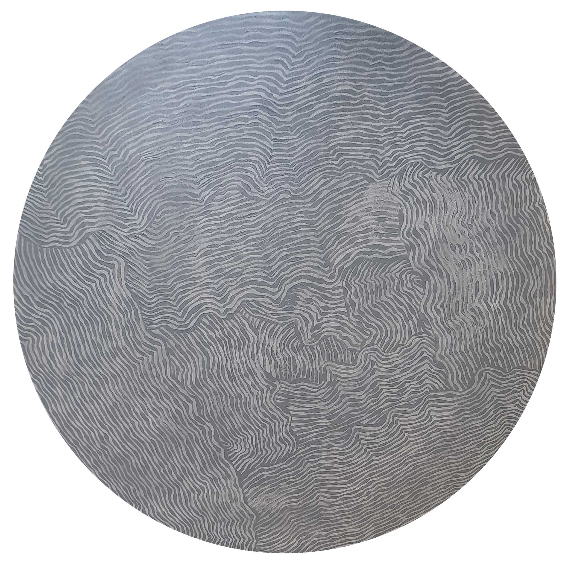 Pierre Clemens 2018 08 25 Tondo dia 120cm Acrylique Wood